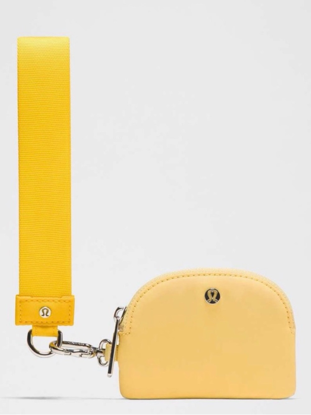 LULULEMON - Maize Yellow / Lemon Wash Dual Pouch Wristlet NWT - Picture 2 of 6